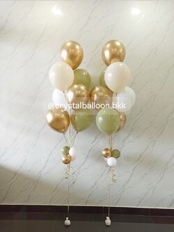 ลูกโป่ง วันเกิด ช่อลูกโป่ง ช่อ 7 ลูก 2 ช่อ พร้อมตกแต่ง สามารถเปลี่ยนสีลูกโป่งได้