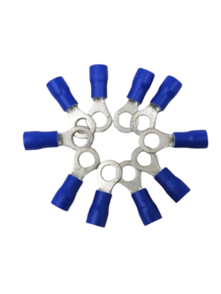 หางปลากลม มีปลอกหุ้ม RV 2-5 (ห่อ=10ตัว)