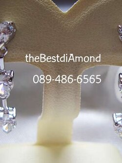 BE609RD+++ต่างหู 3 hearts+++ต่างหูเพชรรูปหัวใจ เป็นต่างหูระย้า ใส่ออกงานสวยมากๆๆ แบบเรียบ หรู อยู่ได้นาน ไม่มีล้าสมัย