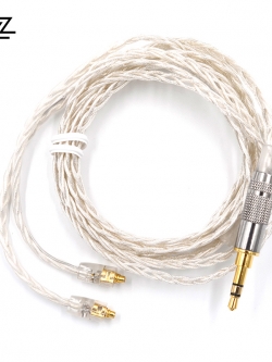 ขาย kz premium mmcx สายทองแดงชุบเงินถักหุ้มฉนวน Kevlar fiber