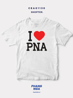 เสื้อยืด พิมพ์ลาย I LOVE PNA (พังงา) รหัส CEA01130 #SOdAtee #SOdAPrintinG