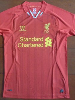 เสื้อฟุตบอล ทีมสโมสรลิเวอร์พูล ชุดเหย้า 2013/14 ใหม่ S-Size / LIVERPOOL Football Shirt Home Kit 2013/14 Jersey NEW S-Size