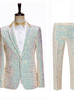 Pre-order ชุดสูทชาย สูทแฟชั่น สูทกลิตเตอร์