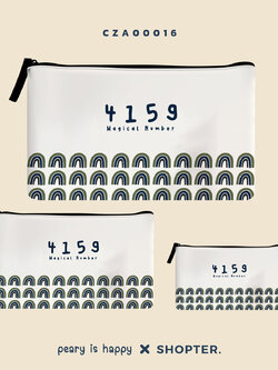 เซ็ทกระเป๋าเคสคอม Magical Number 4159 CZA00016 #minimalstylebyPEARY