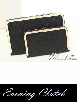 พร้อมส่ง Evening Clutch กระเป๋าออกงาน สีดำ ทรงสีเหลี่ยม พร้อมสายสะพาย ขนาด S