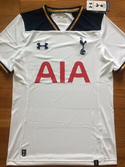 เสื้อฟุตบอล ทีมสโมสรท็อตแน่ม ฮ็อทสเปอร์ ชุดเหย้า 2016/17 ใหม่ M-Size / TOTTENHAM HOTSPUR Football Shirt Home Kit 2016/17 Jersey NEW M-Size
