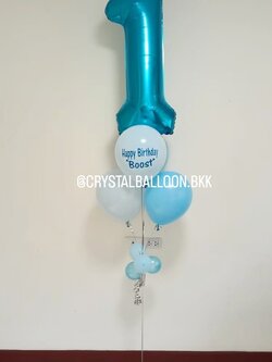 ลูกโป่ง วันเกิดเด็ก ช่อลูกโป่งฟอยล์ตัวเลข ขนาด 40" ช่อ 5 ลูก 1 ช่อ พร้อมตกแต่ง สามารถเปลี่ยนสีลูกโป่ง/เปลี่ยนข้อความ/เปลี่ยนสี-ฟอยล์ตัวเลขได้