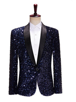 Pre-order เสื้อสูทชาย สูทแฟชั่น สูทกลิตเตอร์ สีกรมท่า