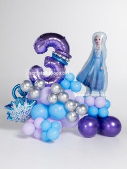 ลูกโป่ง วันเกิดเด็ก ฟอยล์ตัวเลข ขนาด 40" ตั้งฐาน 1 ชิ้น Themeเอลซ่า ,ฟอยล์เอลซ่า ตั้งฐาน 1 ชิ้น , พร้อมตกแต่ง สามารถเปลี่ยนสีลูกโป่งได้