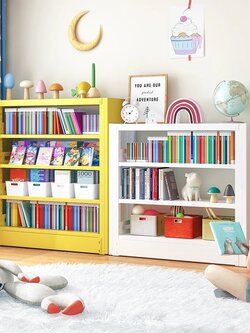 ชั้นวางหนังสือเหล็ก 3 ชั้น : ขนาด ส100cm x ก90cm x ล30 ซม.