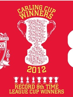 แผ่นรองเมาส์ ฟุตบอล สโมสรลิเวอร์พูล - แชมป์ คาร์ลิ่ง คัพ 2012 ใหม่ / LIVERPOOL Football Club Mouse Mat - Carling Cup Winners 2012 NEW