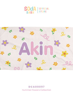 ผ้าเช็ดตัวเด็ก ลาย Flower garden รหัส DCA00097 🌼🌸 #SummerFlowers #SOdAbaby