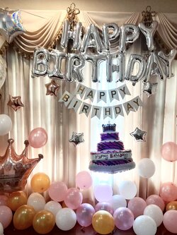 ลูกโป่ง วันเกิด HAPPY BIRTHDAY 13 ตัว สุดเซอร์ไพรส์ Bubble ขนาด 24" พร้อม ป้ายธง HBD,ลูกโป่งโปรยพื้น 40 ลูก,ฟอยล์ตกแต่ง พร้อมตกเเต่ง สามารถเปลี่ยนสีลูกโป่ง/เปลี่ยนสี-ฟอยล์ตัวอักษร/เปลี่ยนฟอยล์ตกแต่งได้