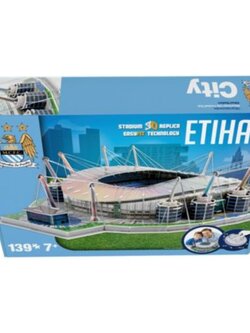 โมเดลสนามฟุตบอล 3D จิ๊กซอว์ สโมสรแมนเชสเตอร์ ซิตี้ - สนามเอติฮัด สเตเดี้ยม ใหม่ / MANCHESTER CITY Football Club 3D Jigsaw/Puzzle Football Stadium Model - ETIHAD Stadium NEW