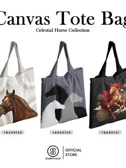 กระเป๋า SOdA Canvas Tote Bag Celestial Horse Collection 🐴 รหัส TBA00129-TBA00131 #SOdAbag