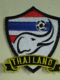 อาร์มสัญลักษณ์ ฟุตบอล ทีมชาติไทย - ตราสัญลักษณ์ช้างศึก ใหม่ / THAILAND National Football Team Patch/Badge - WAR ELEPHANT Logo NEW