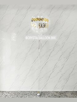 ลูกโป่ง Welcome Baby Bubble USA 24" สีขาว พร้อมตกแต่ง สามารถเปลี่ยนสีลูกโป่ง/เปลี่ยนข้อความได้