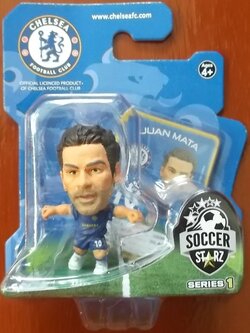 ตุ๊กตาโมเดลนักฟุตบอล ฮ.มาตา สโมสรเชลซี ซอคเกอร์สตาร์ซ - SOC014 (2013) ใหม่ / J.MATA CHELSEA Football Club SoccerStarz Football Figure - SOC014 (2013) NEW