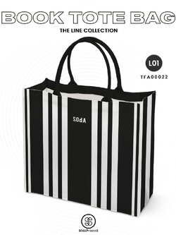 กระเป๋า Book Tote Bag The LINE Collection (Black Color) รหัส TFA00022 #SOdAPrintinG