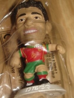 ตุ๊กตาโมเดลนักฟุตบอล เดโก้ ทีมชาติโปรตุเกส โครินเธียน ไมโครสตาร์ - Exclusives Set 2/2005 White Base - MC3746 ใหม่ / DECO PORTUGAL National Football Team Corinthian MicroStars Football Figure - Exclusives Set 2/2005 White Base - MC3746 NEW