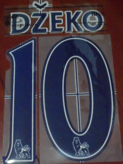ชุดชื่อและเบอร์ติดเสื้อฟุตบอล #10 เซโก้ สโมสรแมนเชสเตอร์ ซิตี้ (ชุดเหย้า EPL 2011/12) PLAYER SIZE ใหม่ / #10 DZEKO MANCHESTER CITY Football Club (Home EPL 2011/12) PLAYER SIZE Name and Number Set NEW