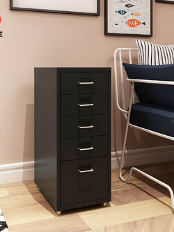 ตู้ลิ้นชักเหล็ก 5 ชั้น : ขนาด ส69cm x ก28cm x ล41 ซม.