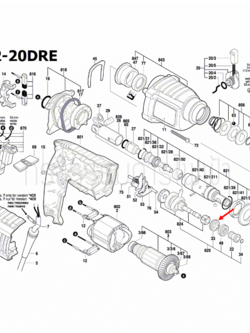 ชิ้นส่วนสวิตช์ สว่านโรตารี่ Bosch บอช GBH 2-20 DRE [#33] Pn.1615820103 (แท้-สั่ง)