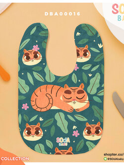ผ้าซับน้ำลาย ลาย Tiger Collection4 รหัส DBA00016 #SOdAbaby
