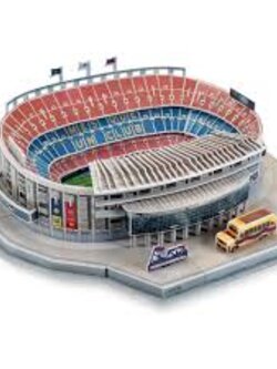 โมเดลสนามฟุตบอล 3D จิ๊กซอว์ สโมสรบาร์เซโลน่า - สนามคัมป์ นู ใหม่ / BARCELONA Football Club 3D Jigsaw/Puzzle Football Stadium Model - CAMP NOU Stadium NEW
