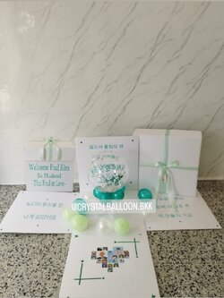 Surprise Box กล่องเซอร์ไพรส์แสดงความยินดี Bubble ตั้งฐาน สามารถใส่เงินได้ พร้อมตกแต่ง สามารถใส่รูปได้ 2 ใบ สามารถเปลี่ยนสีลูกโป่ง/เปลี่ยนข้อความได้