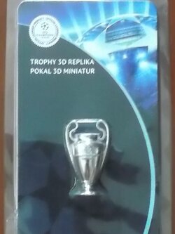 โมเดลถ้วยรางวัลฟุตบอล การแข่งขันฟุตบอลยูฟ่า แชมป์เปี้ยน ลีก - UEFA CHAMPIONS LEAGUE 3D TROPHY ใหม่ / UEFA CHAMPIONS LEAGUE International Football Tournament Football Trophy Model - UEFA CHAMPIONS LEAGUE 3D TROPHY NEW