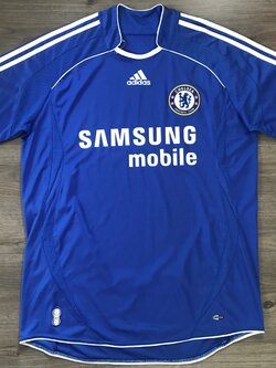 เสื้อฟุตบอล ทีมสโมสรเชลซี ชุดเหย้า 2006/08 M-Size / CHELSEA Football Shirt Home Kit 2006/08 Jersey M-Size