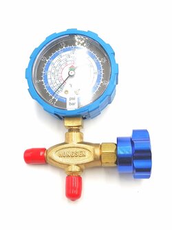 HS-466 NAL เกจ์วัดน้ำยา(เดี่ยว) ด้าน Low(สีน้ำเงิน)