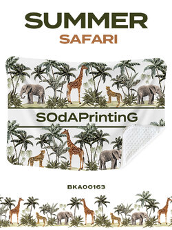 ผ้าห่ม ใส่ชื่อได้ Summer Safari รหัส BKA00163 #ใส่ชื่อได้ #SOdAblanket