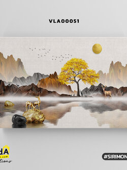 ภาพตกแต่งบ้านสำเร็จรูป Golden Deer Collection The Marvelous Deer รหัส VLA00051 #GoldenDeer #SIRIMONGKOL #ภาพมงคล #SOdACollction