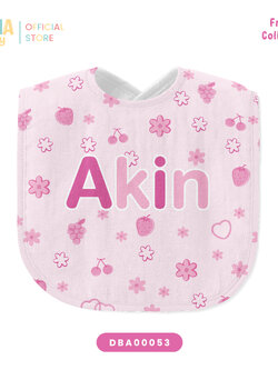 ผ้าซับน้ำลาย Baby Bib ลาย Berry family 🍒 Fruity Collection รหัส DBA00053 #SOdAbaby #BabyBib