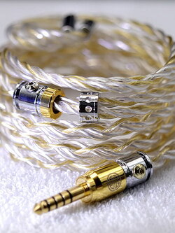 ขาย Hakugei Heimdallr สายอัพเกรดหูฟัง 6N silver ชุบทอง + 6N silver Litz