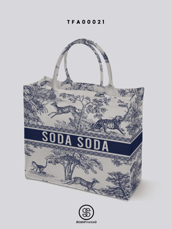 กระเป๋า Book Tote Bags ลาย FOREST รหัส TFA00021 #ใส่ชื่อได้ #SOdAbag #SOdAPrintinG #ForestCollection
