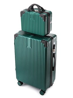 กระเป๋าเดินทาง20นิ้ว ลายเส้นตรง มีกันขอบ พร้อมกระเป๋าเล็ก