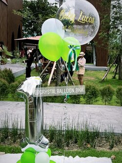 ลูกโป่ง วันเกิดเด็ก Bubble ขนาด 24" พร้อม ลูกโป่ง 3 ลูก พร้อมตกแต่ง ฟอยล์ตัวเลข ขนาด 40" ตั้งฐาน 1 ชิ้น สามารถเปลี่ยนสีลูกโป่ง/เปลี่ยนข้อความ/เปลี่ยนขนาด/เปลี่ยนสี-ฟอยล์ตัวเลขได้