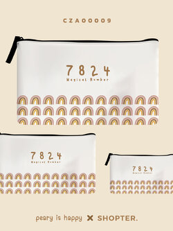 เซ็ทกระเป๋าเคสคอม Magical Number 7824 CZA00009 #minimalstylebyPEARY