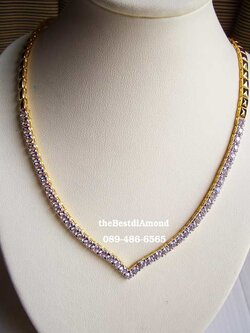 BN015+++สร้อยเพชร ปีกนก เพชรครึ่งเส้น++ สร้อยแบบเก๋ไก๋ Modern Intrend สุดๆแบบทันสมัย อยู่ได้นานไม่มี out ใส่แล้วดูดี เพชรแวววาวสวยค่ะ ใส่ออกงานได้สบาย