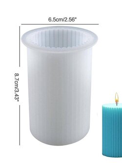 แม่พิมพ์ซิลิโคนทรงกระบอก ลายทาง