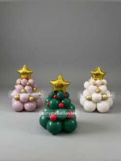 ลูกโป่ง ธีม Christmas ตกแต่งธีม ต้นคริสมัส ขนาดความสูง 60 Cm ลูกโป่งสามารถเปลี่ยนสีได้ / ธีมสามารถเปลี่ยนได้