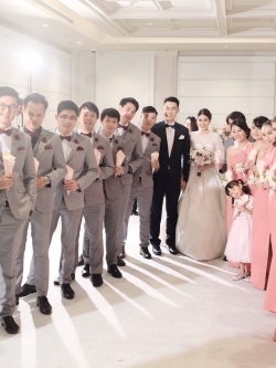 ตัดเช่า ชุดสูทชาย เพื่อนเจ้าบ่าว SPANDEX 350 เบอร์ 79