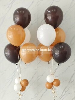 ลูกโป่ง แสดงความยินดี ช่อลูกโป่ง ช่อ 5 ลูก 2 ช่อ พร้อมตกแต่ง สามารถเปลี่ยนสีลูกโป่งได้