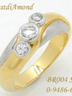 ชื่อสินค้า: แหวนเก๋ๆ อีกคะ ชุบ 2 กษัตริย์ ชุบทองแท้ 24 K หนา 5ไมครอน รหัส BR004SR