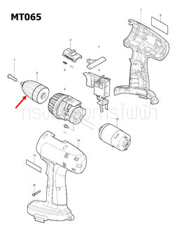 หัวสว่าน สว่านไร้สาย Maktec MT065 [#8], MT071 [#10] Pn.763182-6 (แท้) ##