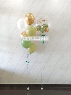 ลูกโป่ง Welcome Baby Bubble USA 24" พร้อม ช่อลูกโป่ง ช่อ 6 ลูก 1 ช่อ พร้อมตกแต่ง สามารถเปลี่ยนสีลูกโป่ง/เปลี่ยนข้อความได้