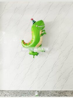 ลูกโป่ง วันเกิดเด็ก ฟอยล์ไดโนเสาร์ Anagram ขนาด 34" 1 ชิ้น พร้อมตกแต่ง สามารถเปลี่ยนฟอยล์ตกแต่งได้